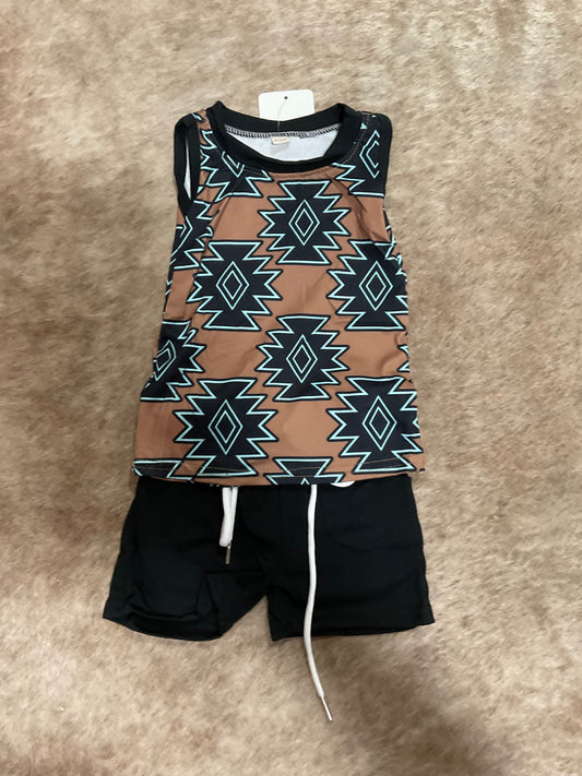 Brown Aztec set