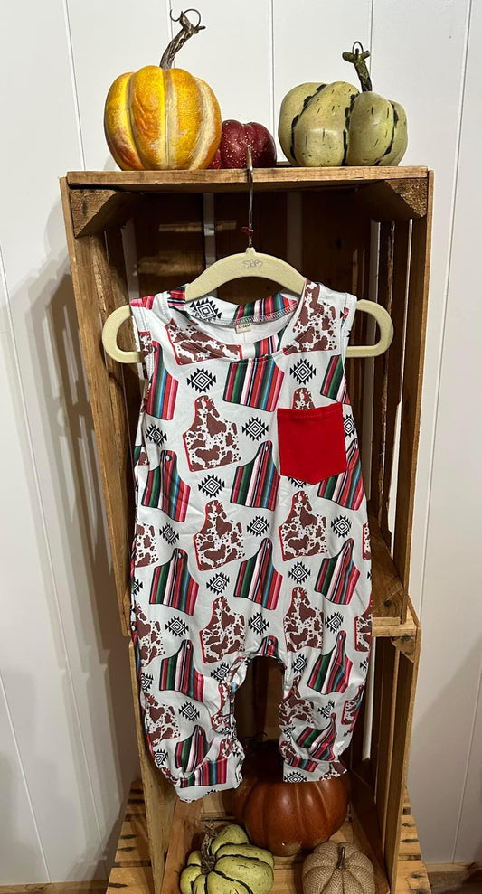Cow Tag Romper